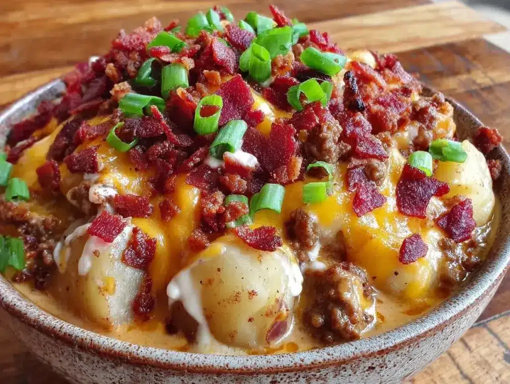 budget-friendly cheeseburger potato soup - featured image