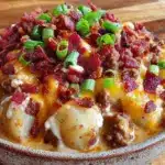 budget-friendly cheeseburger potato soup - featured image