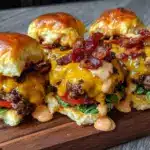 Budget-Friendly Football Tailgate Bacon Cheeseburger Sliders - featured image