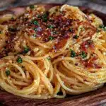 Budget Pasta Aglio e Olio for meal prep - featured image