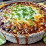 cheesy ground beef taco casserole - featured image