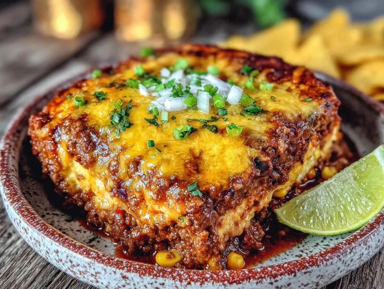 Cheesy Ground Beef Taco Casserole: My Grandma’s Best Recipe 4 cheesy ground beef taco casserole preparation steps
