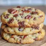 chewy brown butter chocolate chip cookies - featured image