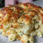 Creamy Baked Three-Cheese Mac and Cheese - featured image