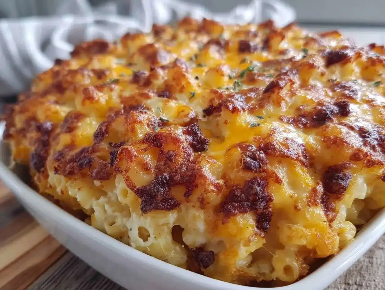 Creamy Baked Three-Cheese Mac and Cheese: 10 Best Easy Recipe 4 Creamy Baked Three-Cheese Mac and Cheese preparation steps