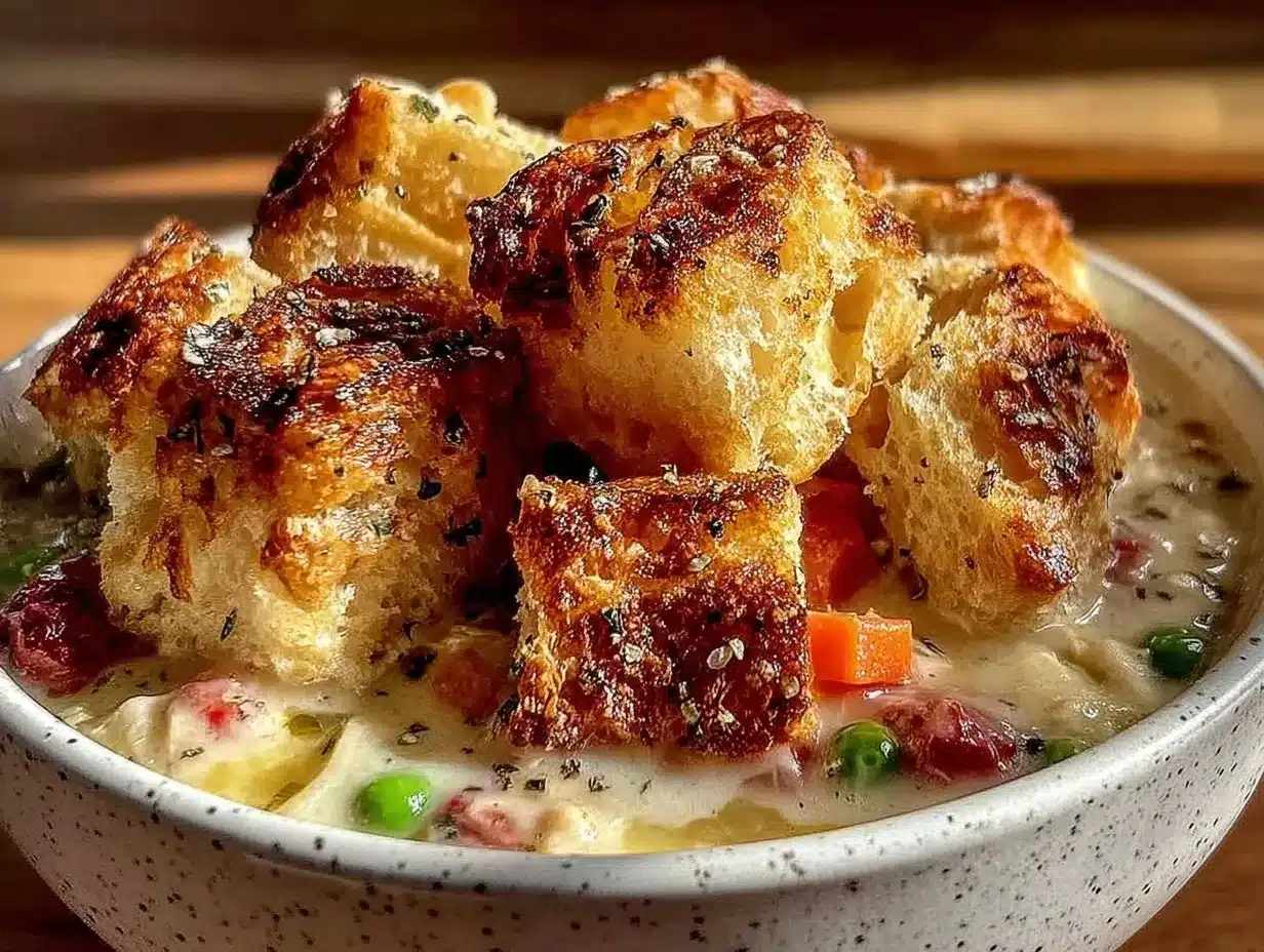 Creamy Chicken Pot Pie Soup: The One Trick for 30-Min Comfort 4 creamy chicken pot pie soup preparation steps