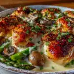 creamy garlic parmesan chicken skillet - featured image