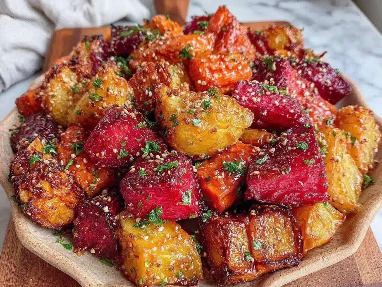 Crispy Roasted Vegetables with Maple Dijon Glaze: Easy & Perfect 4 Crispy Roasted Vegetables with Maple Dijon Glaze preparation steps