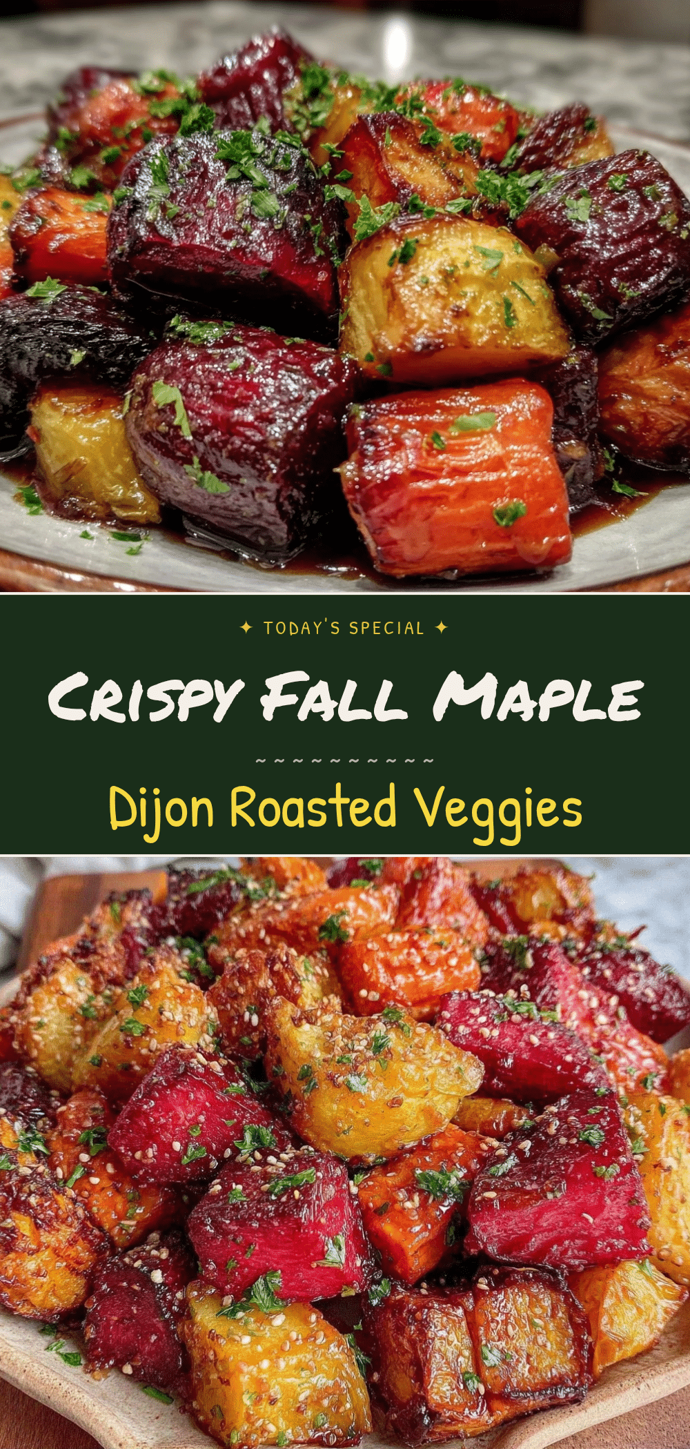Crispy Roasted Vegetables with Maple Dijon Glaze: Easy & Perfect 5 Crispy Roasted Vegetables with Maple Dijon Glaze recipe