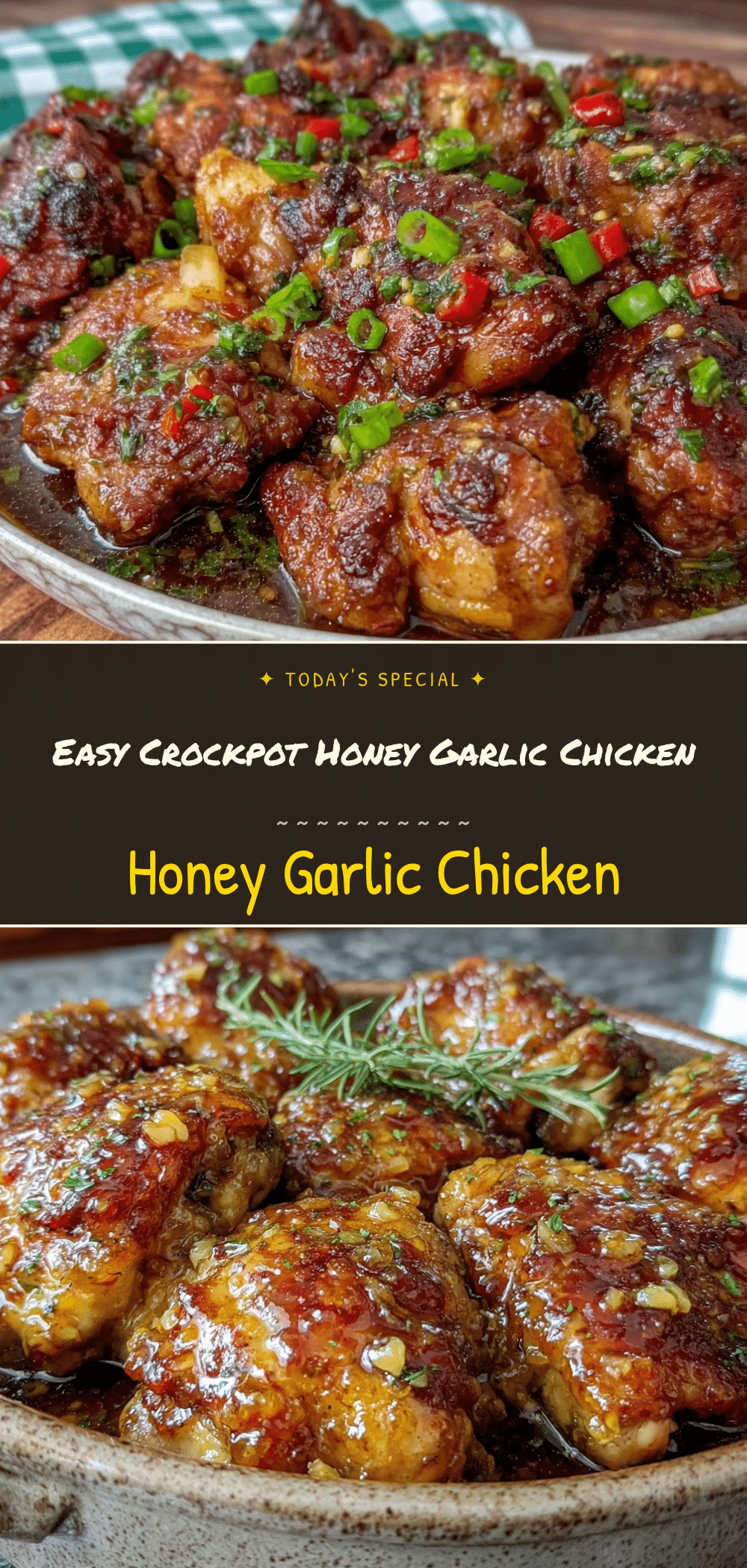 Crockpot Honey Garlic Chicken Thighs: 6-Hour Slow Cooker Recipe 5 Crockpot Honey Garlic Chicken Thighs recipe
