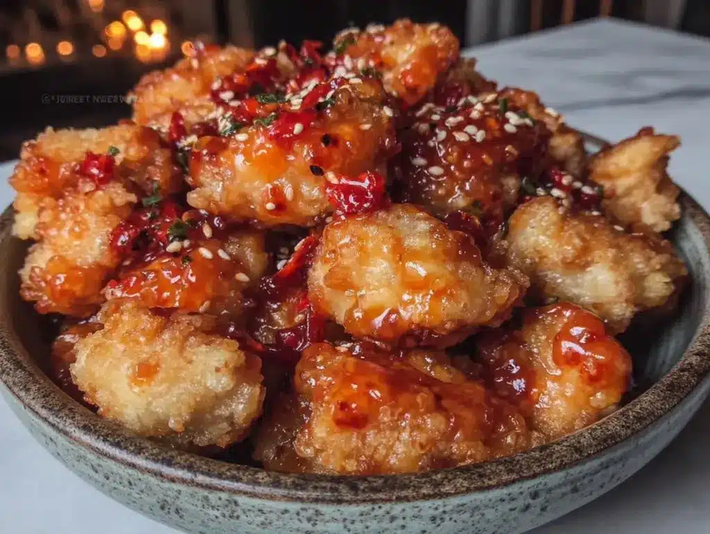 Easy Air Fryer Honey Sriracha Chicken Bites - featured image