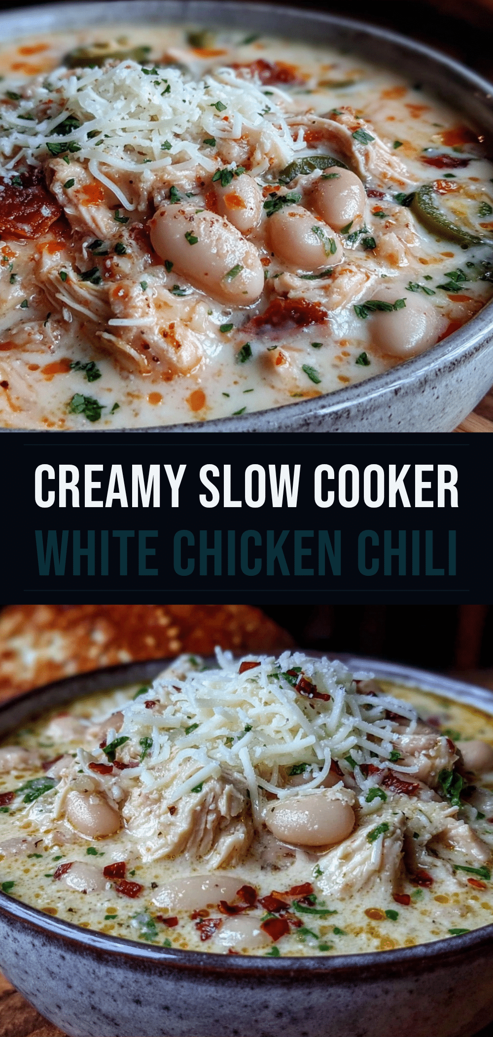 Easy Creamy White Chicken Chili in Slow Cooker: 5 Ingredients, 0 Stress 5 easy creamy white chicken chili in slow cooker recipe