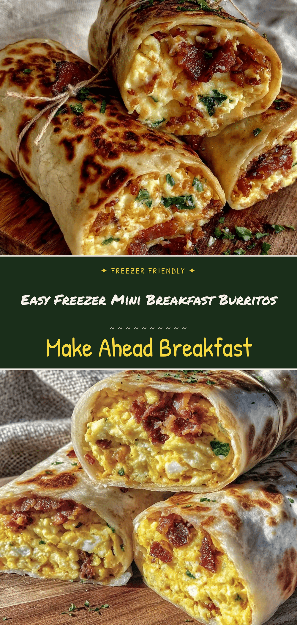 Easy Freezer Mini Breakfast Burritos: Perfect School Mornings 5 easy freezer mini breakfast burritos recipe