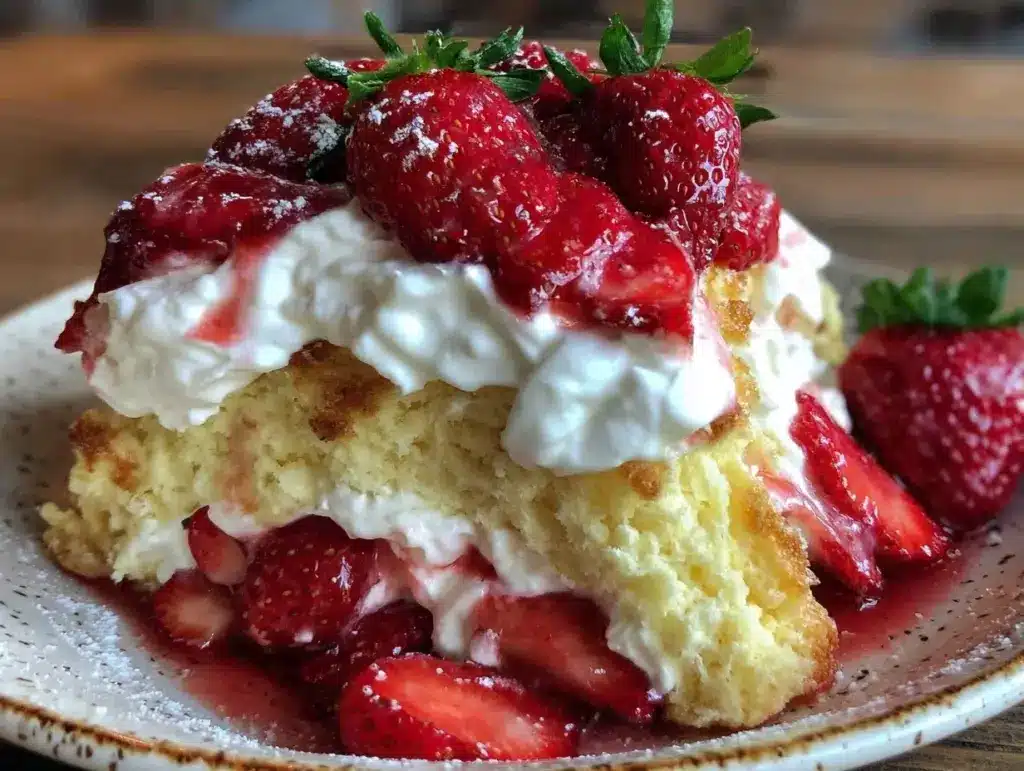 easy homemade strawberry shortcake - featured image