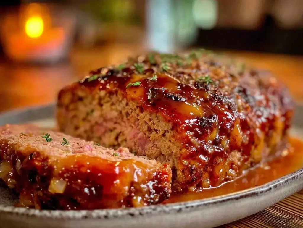 Easy Juicy Meatloaf with Brown Sugar Glaze - featured image
