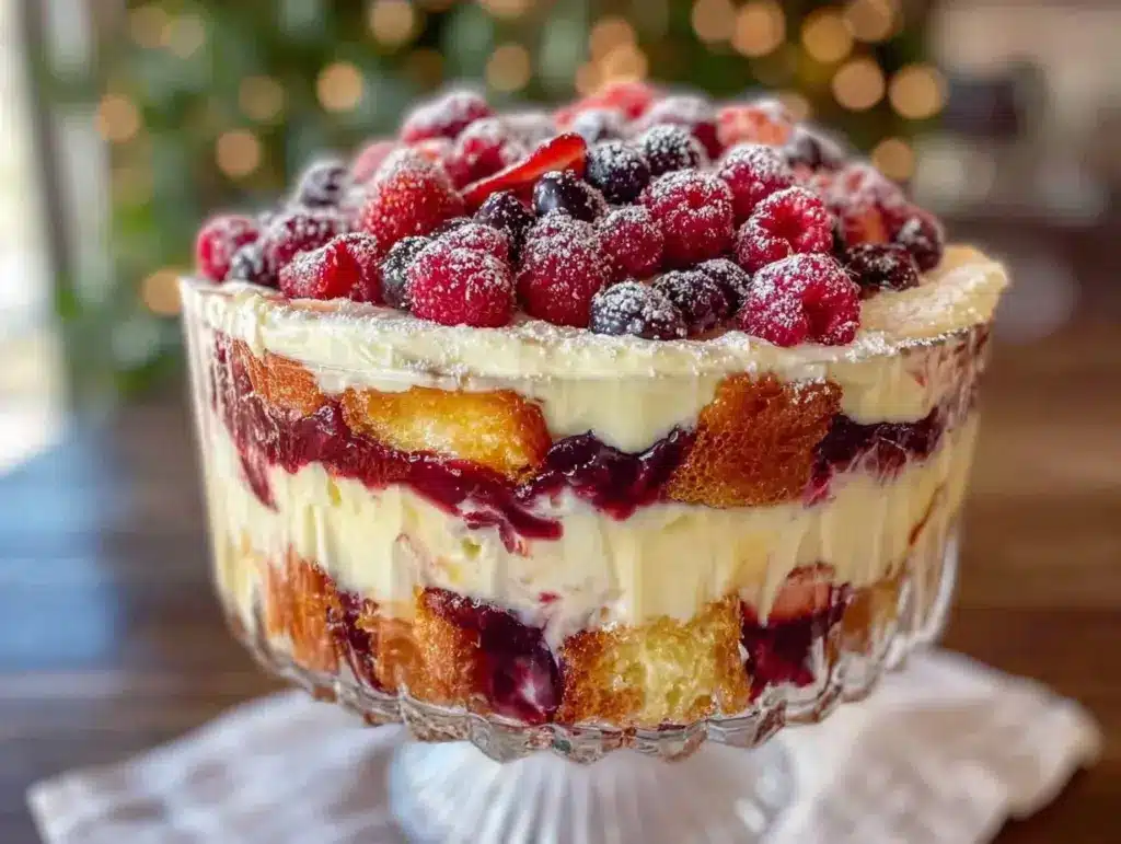 Easy Labor Day Berry Trifle - featured image