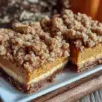 fall pumpkin cheesecake bars - featured image