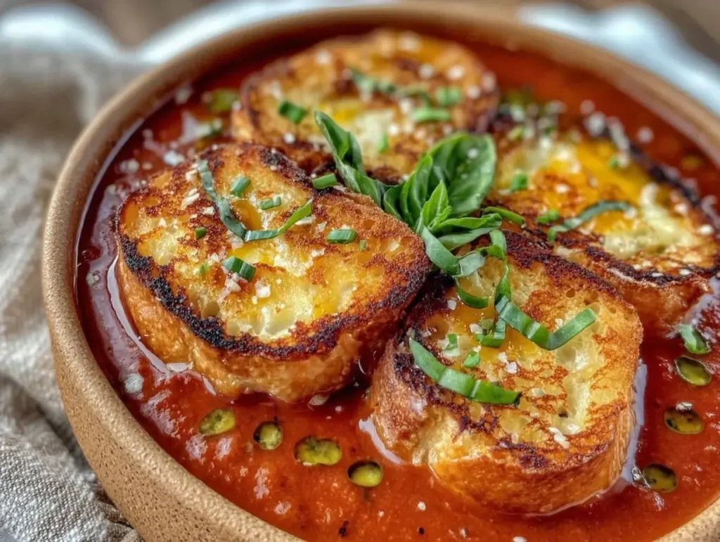 fresh tomato basil soup - featured image