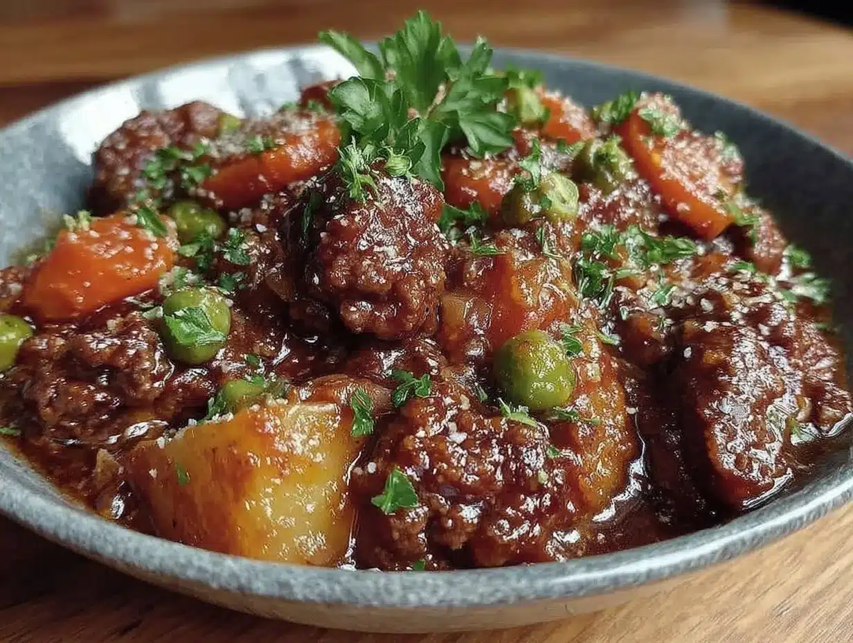 Hearty Ground Beef Stew: 30-Minute Easy Dinner 4 hearty ground beef stew preparation steps