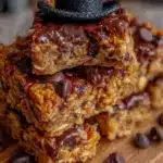 no-bake chocolate chip granola bars - featured image
