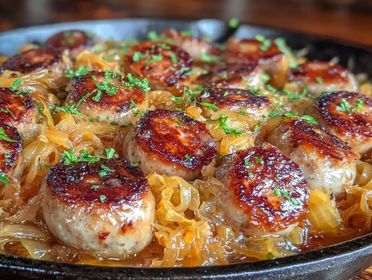 Oktoberfest Bratwurst Skillet: Easy Kid-Friendly Recipe 4 Oktoberfest Bratwurst Skillet preparation steps