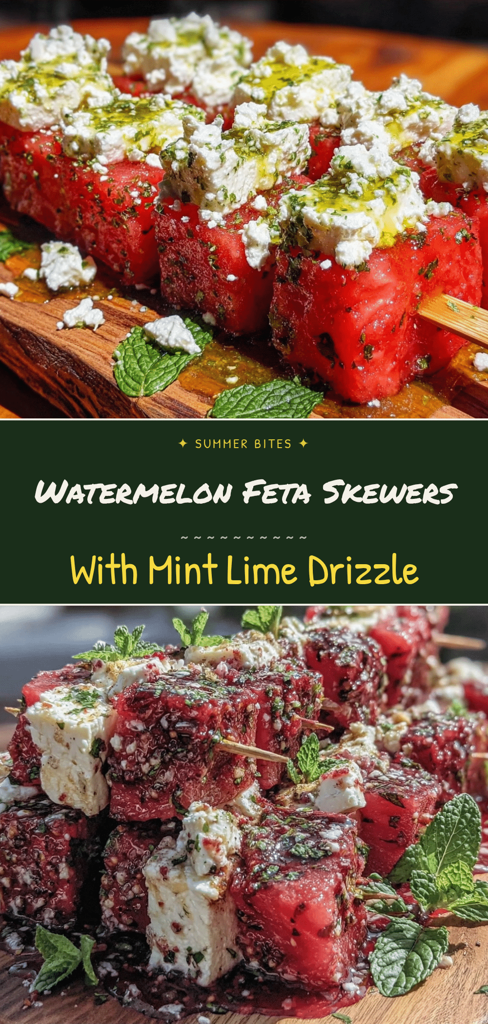 Outdoor Watermelon Feta Skewers 5 outdoor watermelon feta skewers recipe