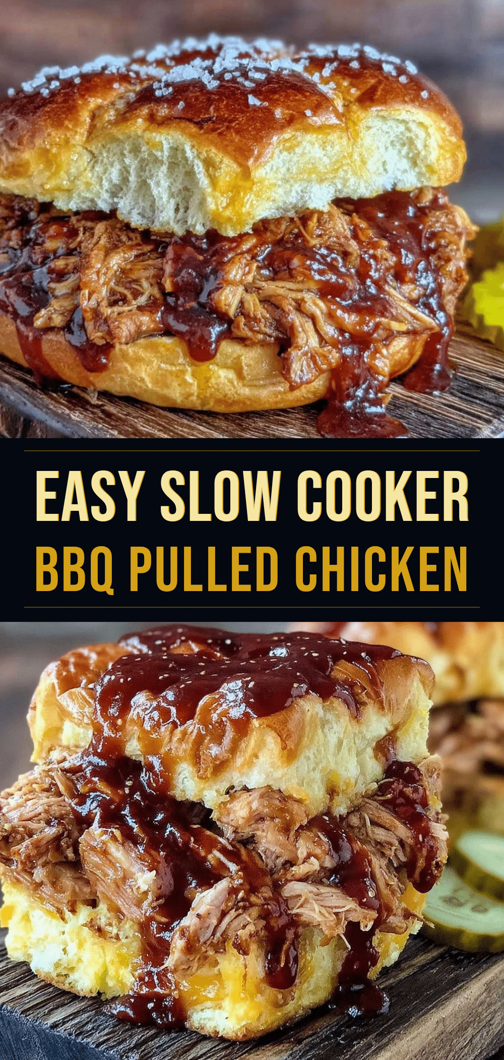 Easy Slow Cooker BBQ Pulled Chicken Sandwiches: 5pm Dinner Solved 5 slow cooker bbq pulled chicken sandwiches recipe