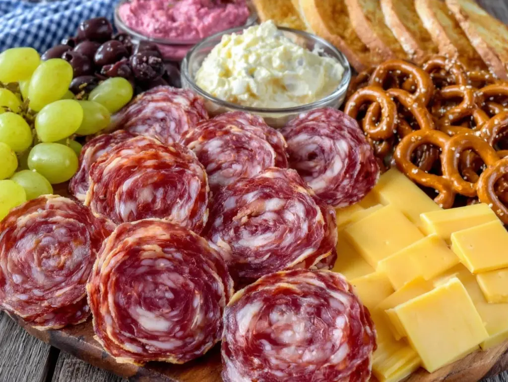 Ultimate Football Charcuterie Board with Pepperoni Roses - featured image